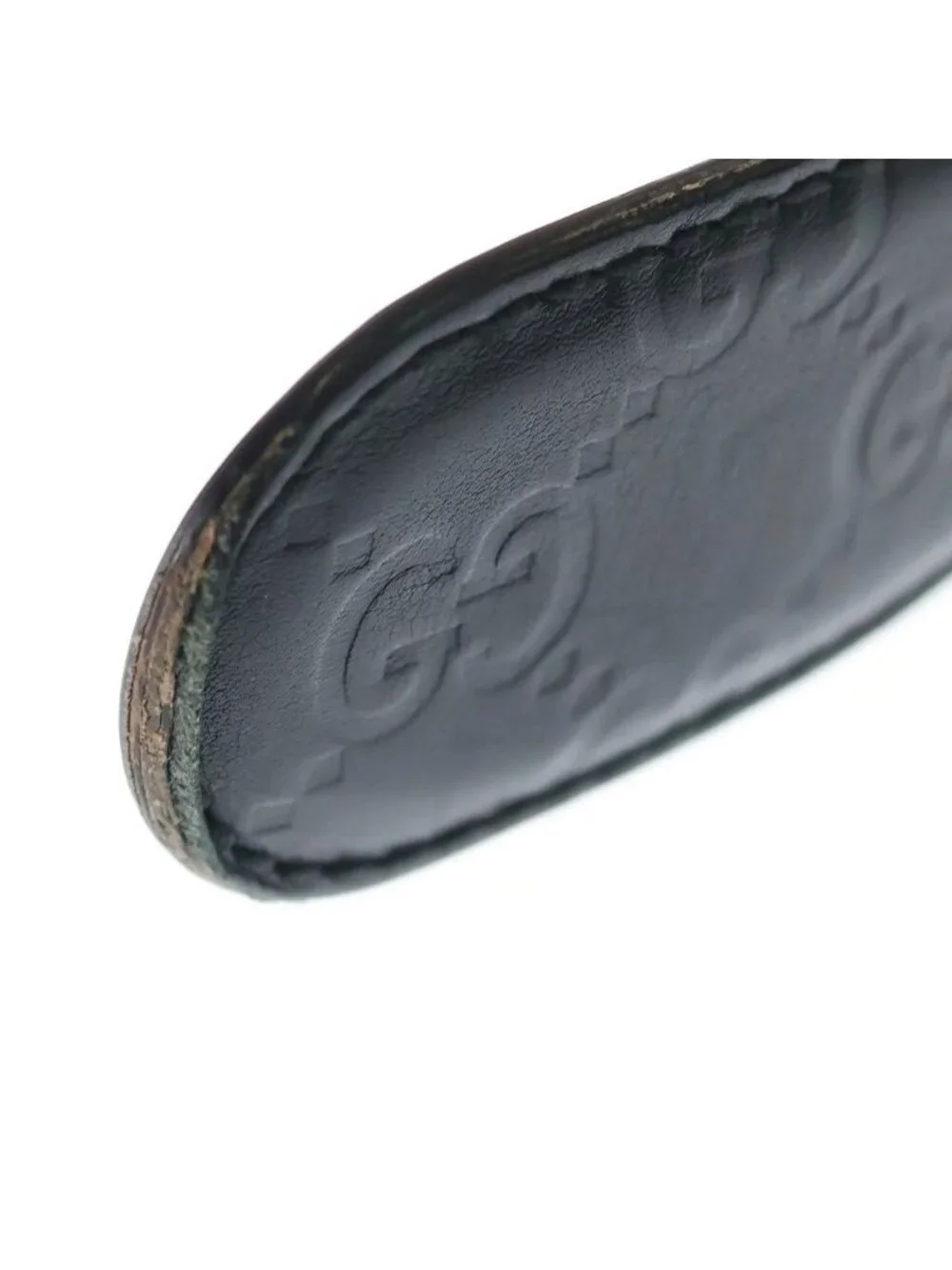 Gucci Interlocking Leather Belt Gold Black
